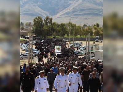 🏴تشییع نمادین شهید جاوید الاثر احسان کاویانی در شهر رونیز